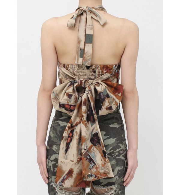 EVRIS「バックリボン ホルターネックトップス」|Tシャツ・カットソー|