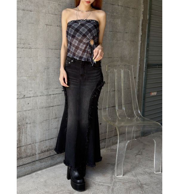 EVRIS「チェックベアトップ」|キャミソール|