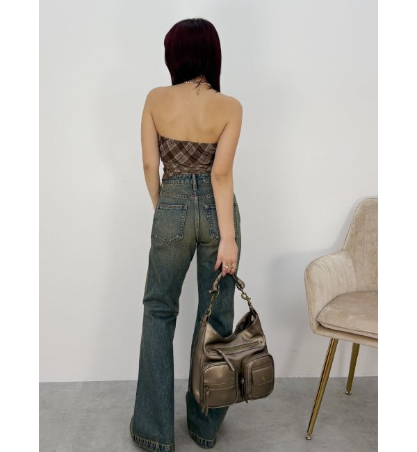 EVRIS「チェックベアトップ」|キャミソール|