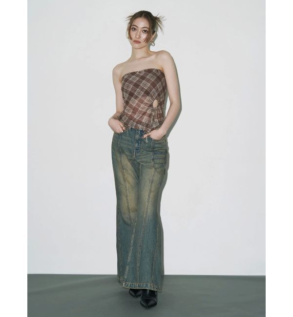 EVRIS「チェックベアトップ」|キャミソール|