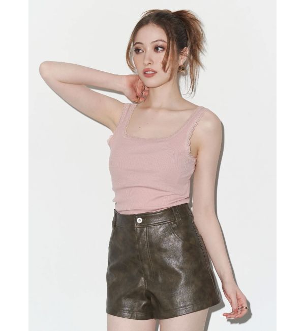 EVRIS「レースドッキングリブタンクトップ」|タンクトップ|