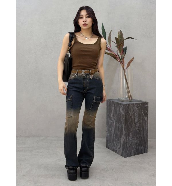 EVRIS「レースドッキングリブタンクトップ」|タンクトップ|