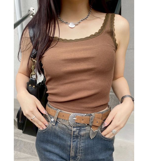 EVRIS「レースドッキングリブタンクトップ」|タンクトップ|