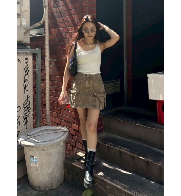 EVRIS「レースドッキングリブタンクトップ」|タンクトップ|