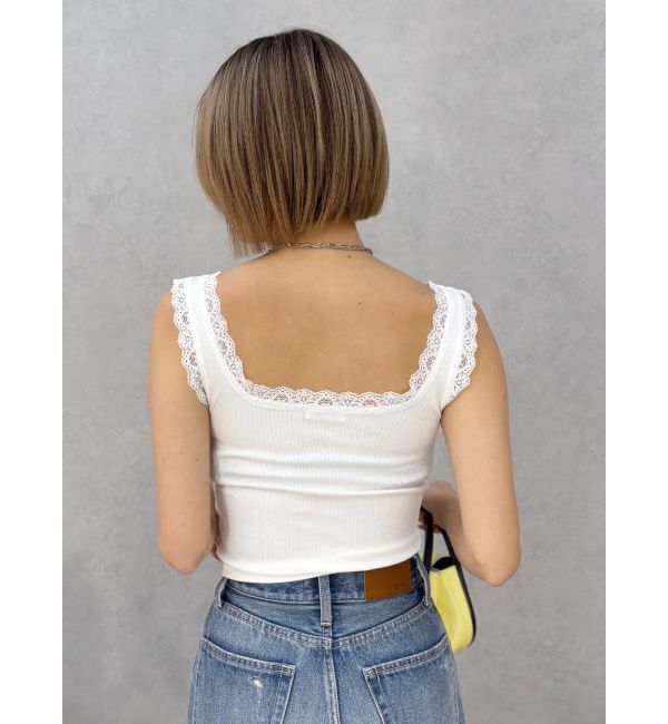 EVRIS「レースドッキングリブタンクトップ」|タンクトップ|