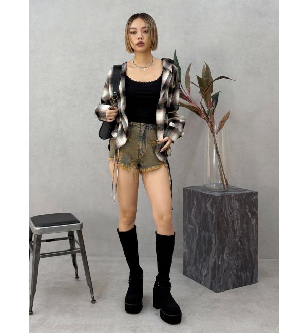 EVRIS「レースドッキングリブタンクトップ」|タンクトップ|