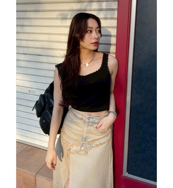 EVRIS「レースドッキングリブタンクトップ」|タンクトップ|