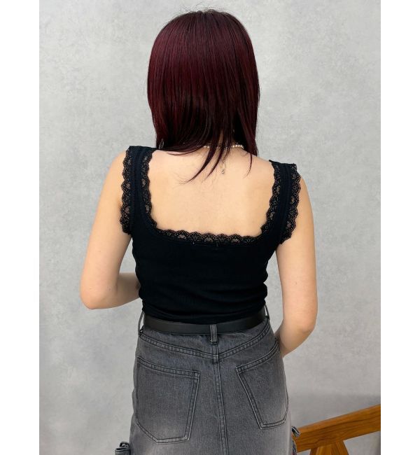 EVRIS「レースドッキングリブタンクトップ」|タンクトップ|