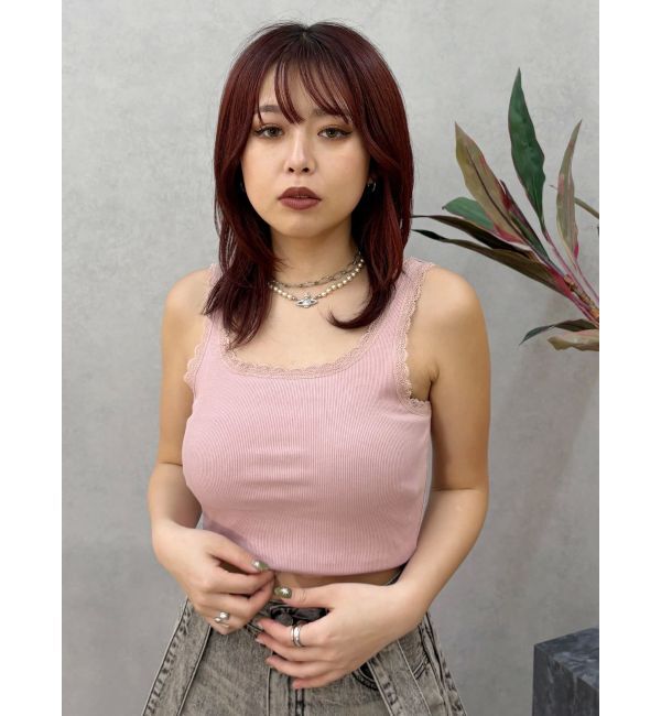 EVRIS「レースドッキングリブタンクトップ」|タンクトップ|