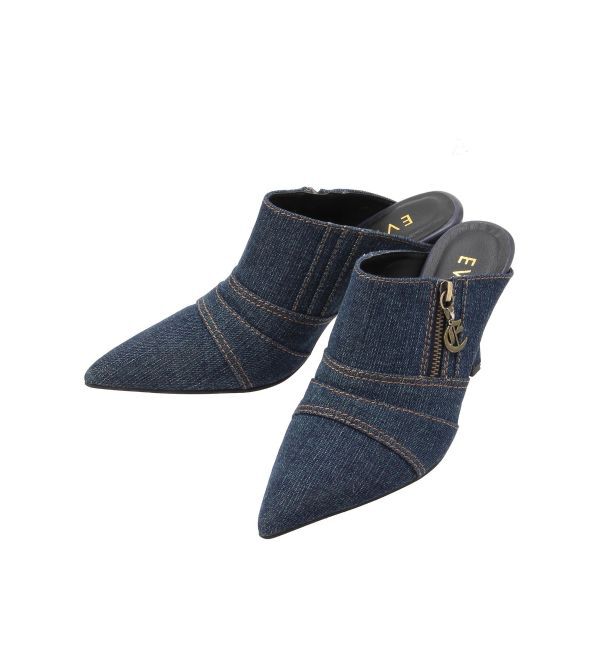 EVRIS「Eチャームポインテッドトゥミュール」|サンダル|