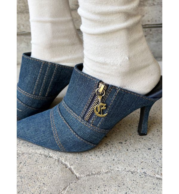 EVRIS「Eチャームポインテッドトゥミュール」|サンダル|