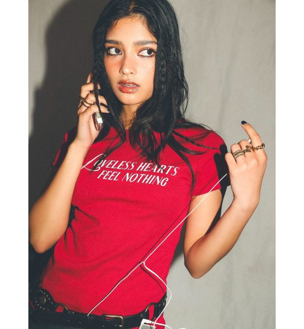 EVRIS「タイトグラフィックTシャツ」|Tシャツ・カットソー|