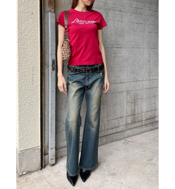 EVRIS「タイトグラフィックTシャツ」|Tシャツ・カットソー|