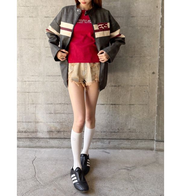 EVRIS「タイトグラフィックTシャツ」|Tシャツ・カットソー|