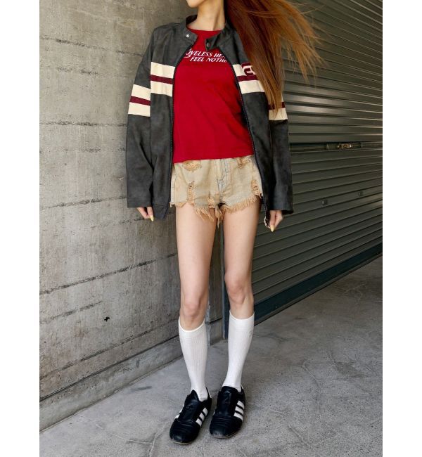 EVRIS「タイトグラフィックTシャツ」|Tシャツ・カットソー|