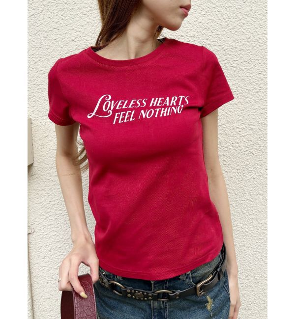 EVRIS「タイトグラフィックTシャツ」|Tシャツ・カットソー|