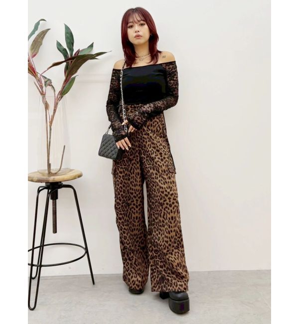 EVRIS「レオパードルーズカーゴパンツ」|その他|