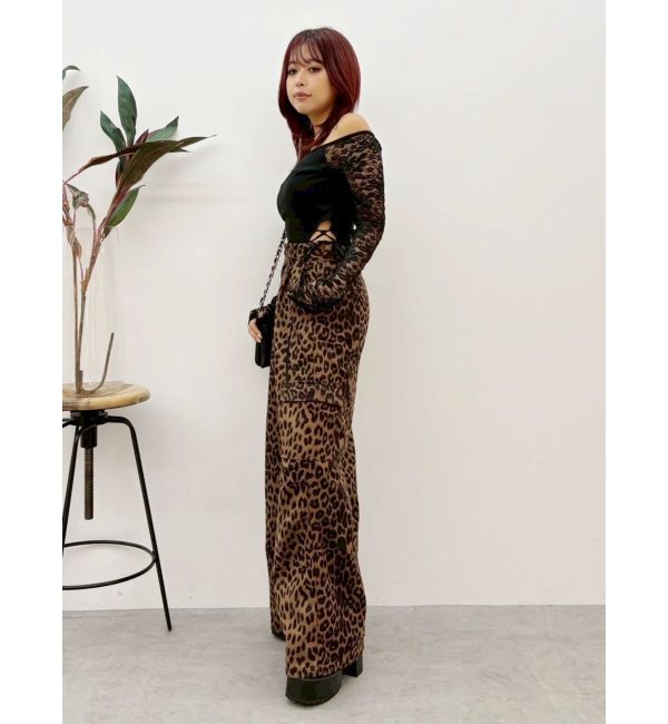 EVRIS「レオパードルーズカーゴパンツ」|その他|