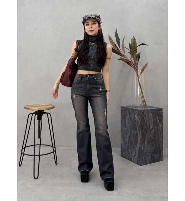 EVRIS「ラメニットノースリーブ」|ニット・セーター|