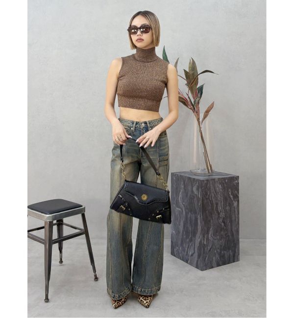 EVRIS「ラメニットノースリーブ」|ニット・セーター|