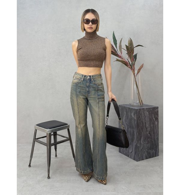 EVRIS「ラメニットノースリーブ」|ニット・セーター|