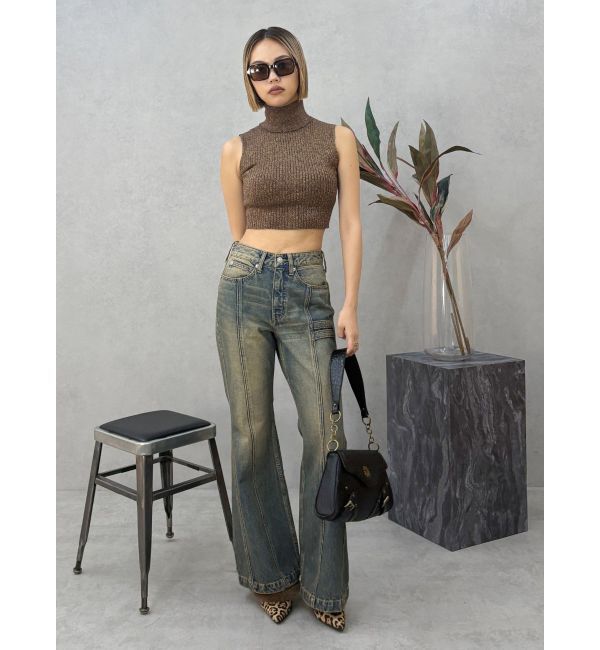 EVRIS「ラメニットノースリーブ」|ニット・セーター|