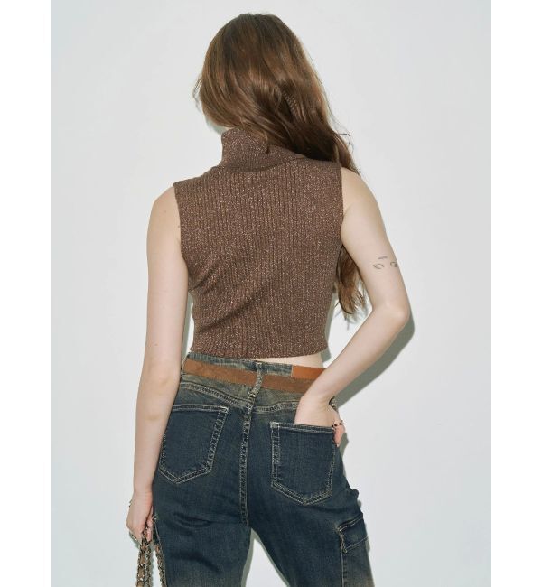 EVRIS「ラメニットノースリーブ」|ニット・セーター|