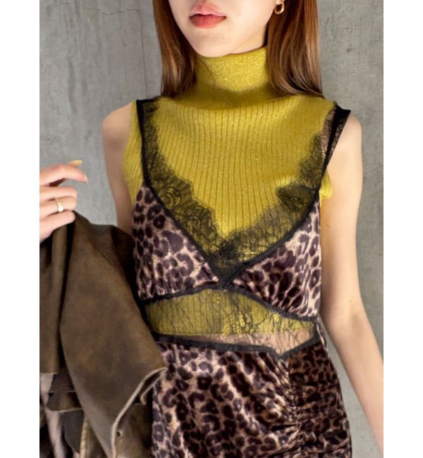 EVRIS「ラメニットノースリーブ」|ニット・セーター|