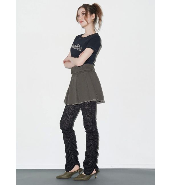 EVRIS「レースギャザーフレアレギンス」|その他|