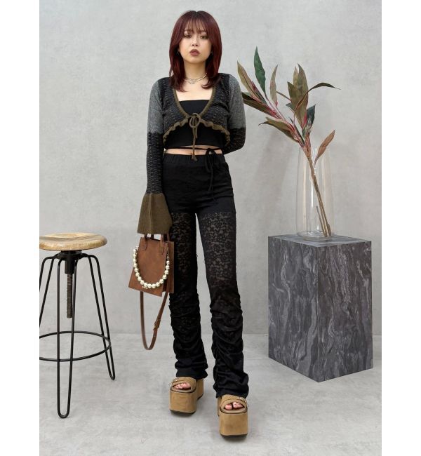 EVRIS「レースギャザーフレアレギンス」|その他|