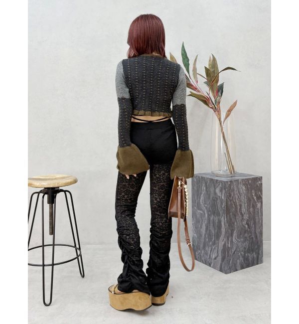 EVRIS「レースギャザーフレアレギンス」|その他|