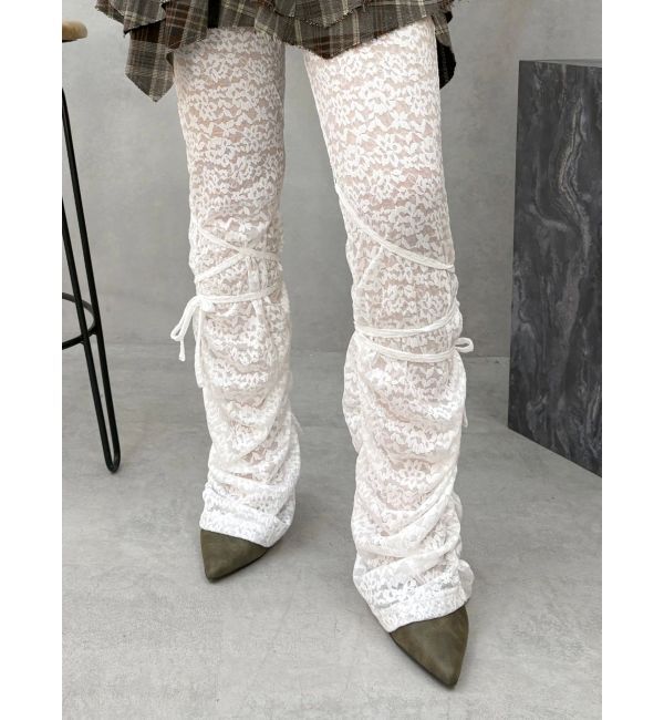 EVRIS「レースギャザーフレアレギンス」|その他|