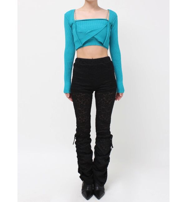 EVRIS「レースギャザーフレアレギンス」|その他|