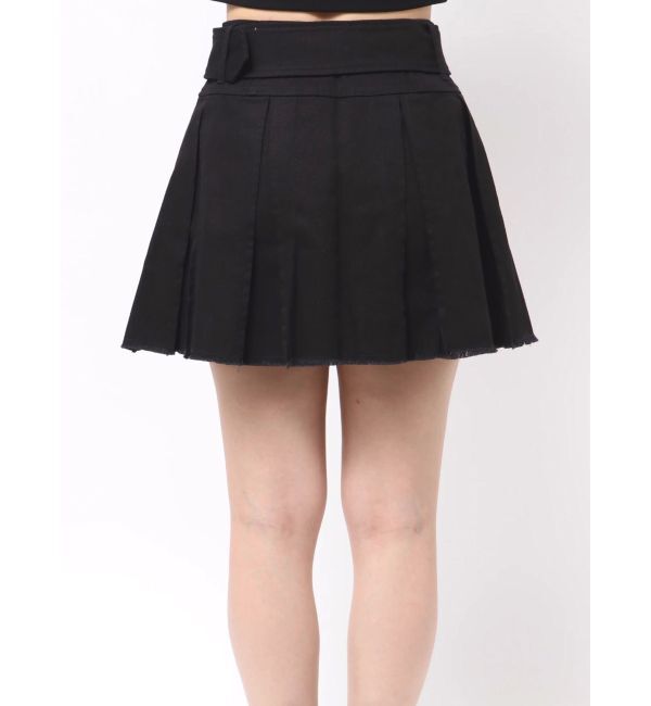 EVRIS「プリーツワイドベルトミニスカート」|スカート|