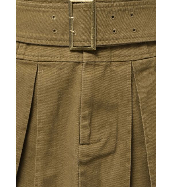 EVRIS「プリーツワイドベルトミニスカート」|スカート|