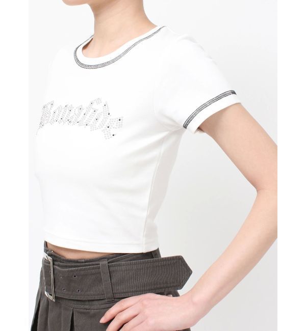 EVRIS「スタッズグラフィックショートTシャツ」|Tシャツ・カットソー|