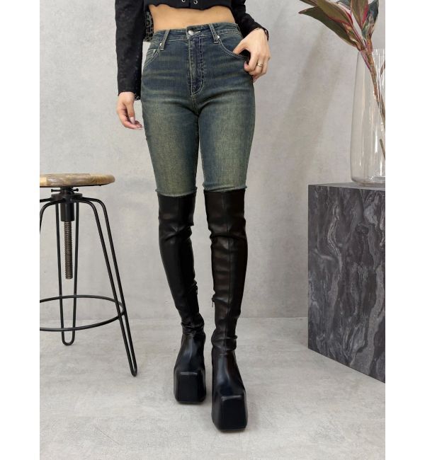 EVRIS「ヴィンテージライクストレッチスキニーデニムパンツ」|デニム|