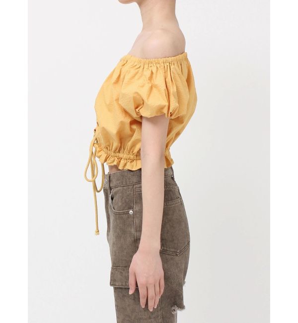 EVRIS「レースアップオフショルトップス」|シャツ・ブラウス|