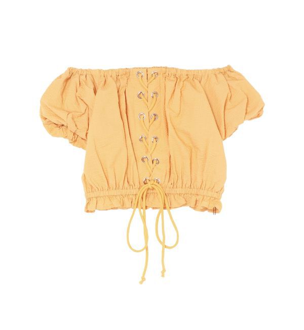 EVRIS「レースアップオフショルトップス」|シャツ・ブラウス|