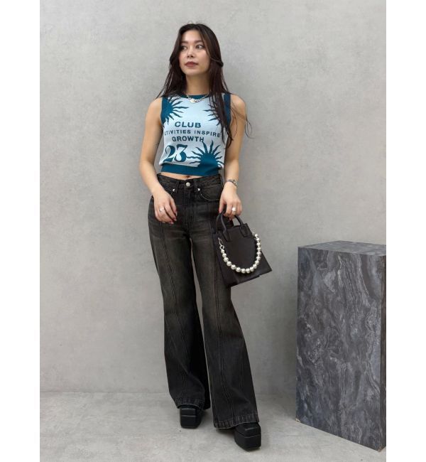 EVRIS「ジャガードグラフィックニットトップス」|ニット・セーター|