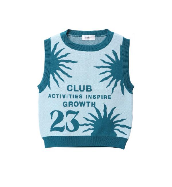 EVRIS「ジャガードグラフィックニットトップス」|ニット・セーター|