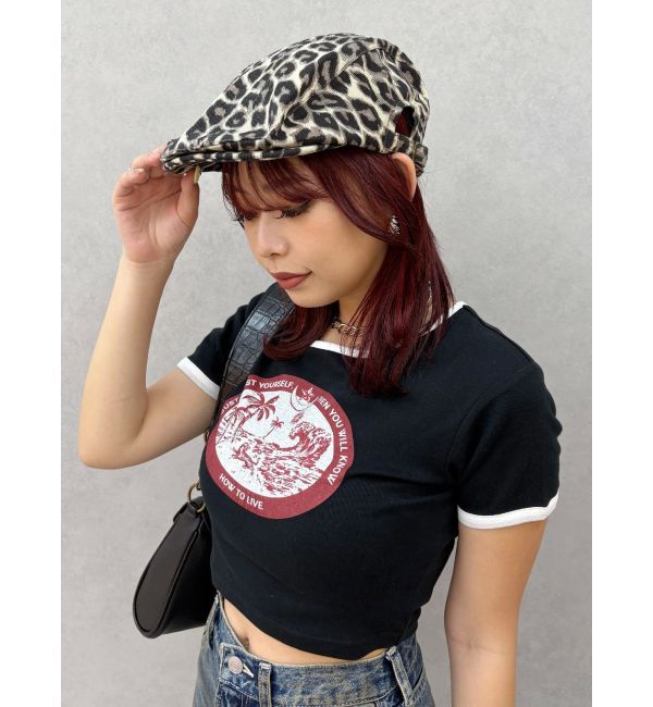 EVRIS「リンガーグラフィックショートTシャツ」|Tシャツ・カットソー|