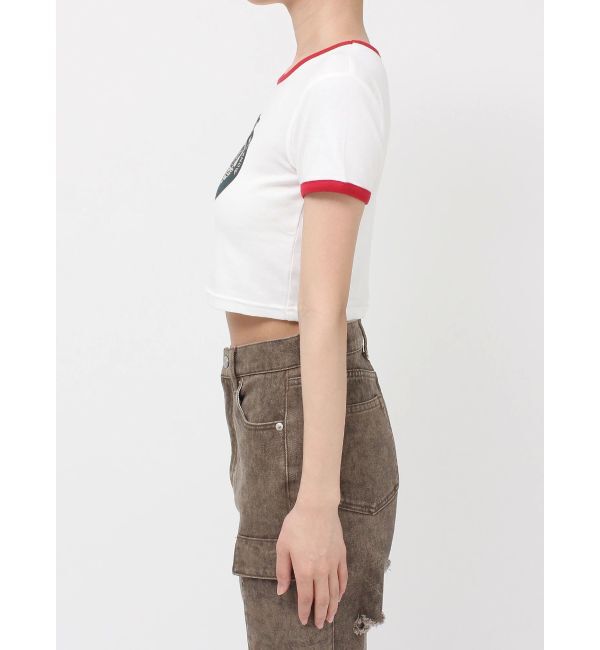 EVRIS「リンガーグラフィックショートTシャツ」|Tシャツ・カットソー|