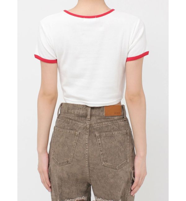 EVRIS「リンガーグラフィックショートTシャツ」|Tシャツ・カットソー|