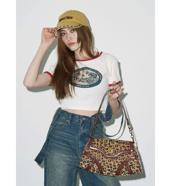 EVRIS「リンガーグラフィックショートTシャツ」|Tシャツ・カットソー|