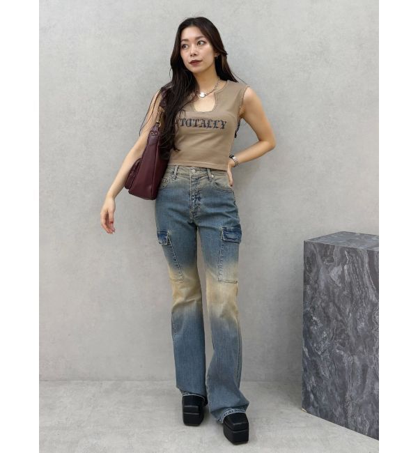 EVRIS「スタッズグラフィックタンクトップ」|タンクトップ|