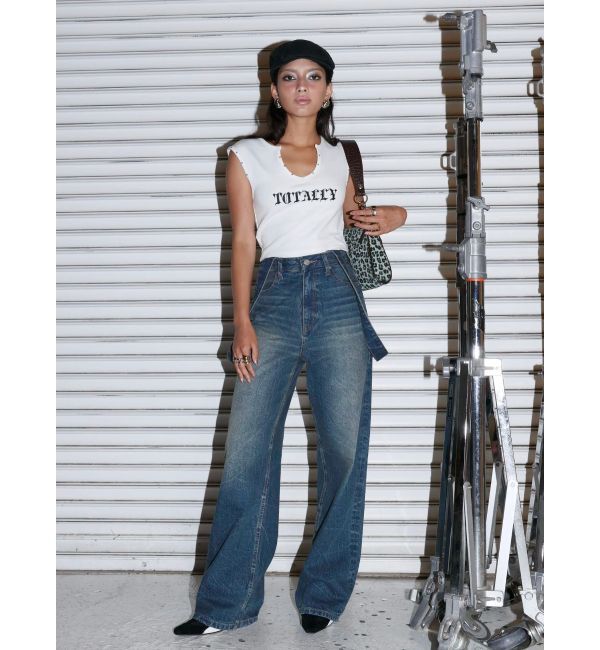 EVRIS「スタッズグラフィックタンクトップ」|タンクトップ|