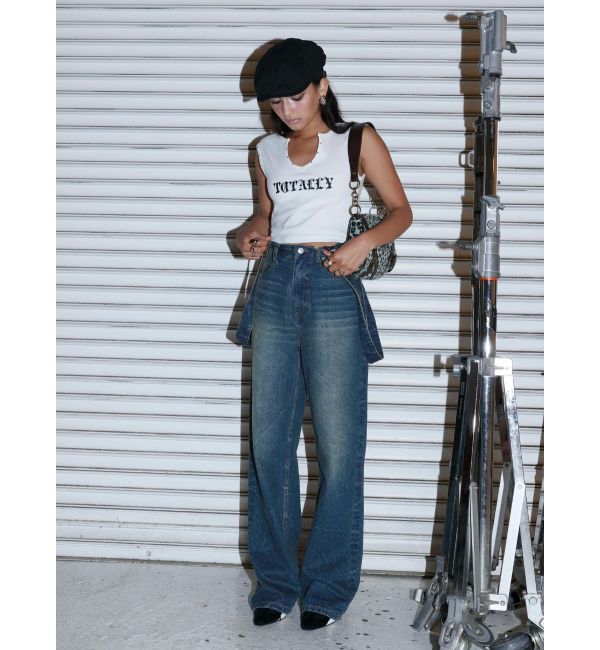 EVRIS「スタッズグラフィックタンクトップ」|タンクトップ|