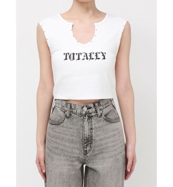 EVRIS「スタッズグラフィックタンクトップ」|タンクトップ|