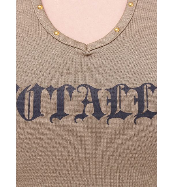 EVRIS「スタッズグラフィックタンクトップ」|タンクトップ|